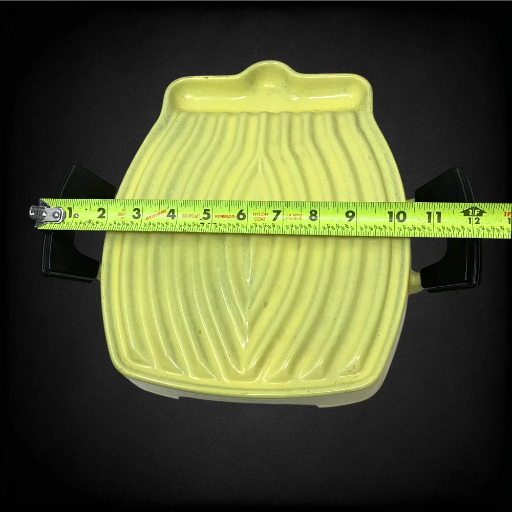 Vintage Le Creuset Raymond Loewy Tostador Grill Elysée Yellow MCM France 1960s